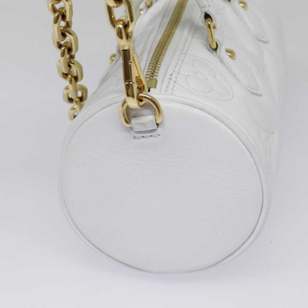 Louis Vuitton Papillon White Leather Handbag (Pre… - image 3