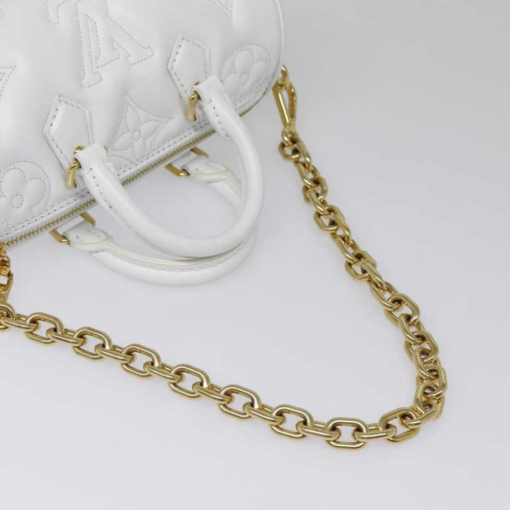 Louis Vuitton Papillon White Leather Handbag (Pre… - image 5