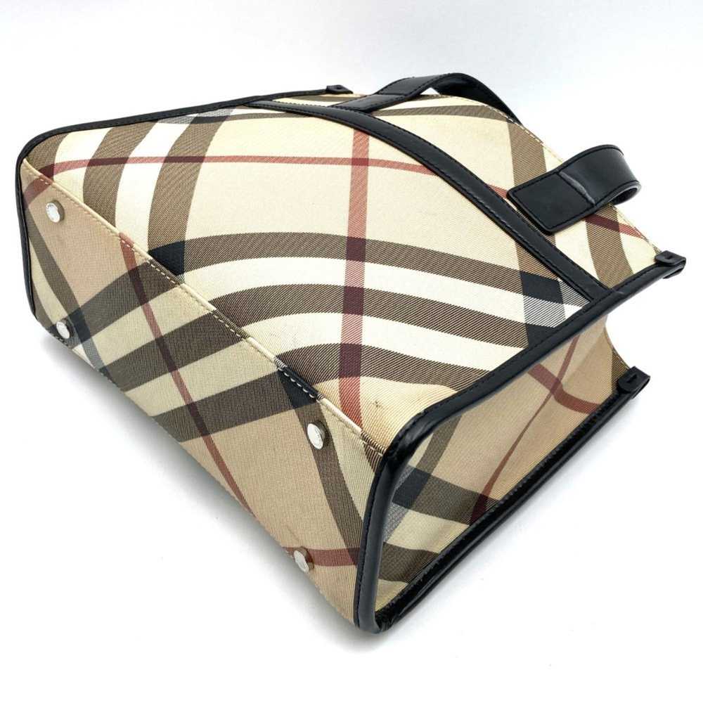 Burberry Nova Check Beige Canvas Tote Bag (Pre-Ow… - image 3