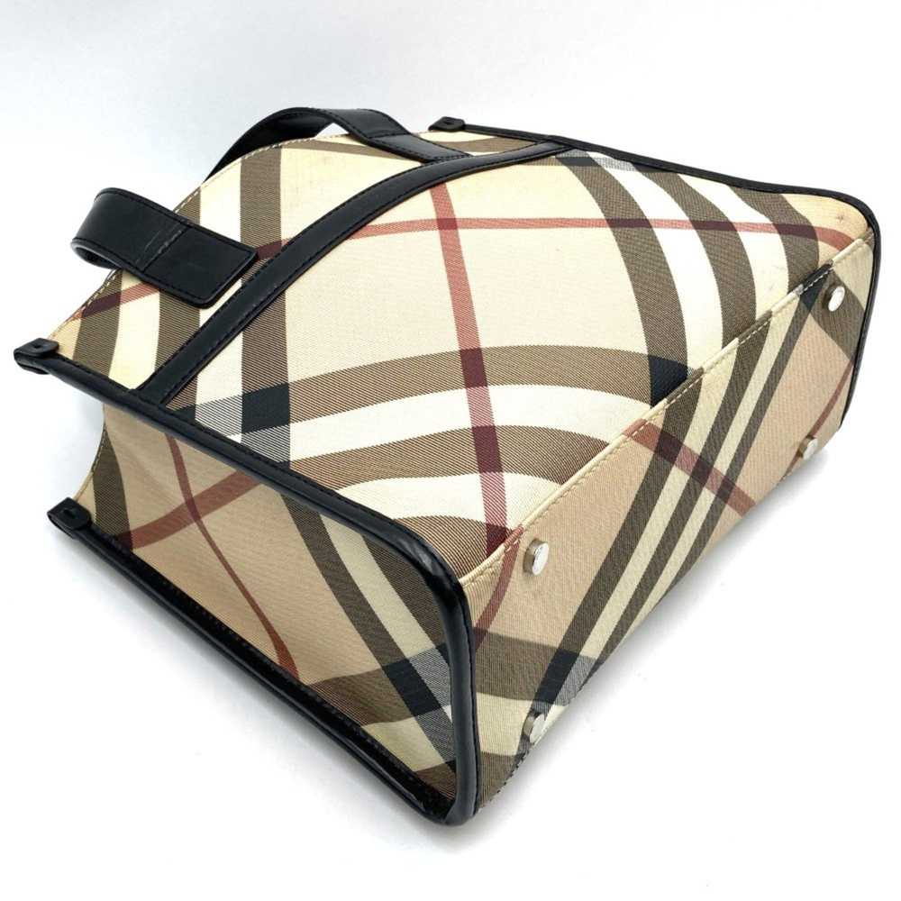 Burberry Nova Check Beige Canvas Tote Bag (Pre-Ow… - image 4