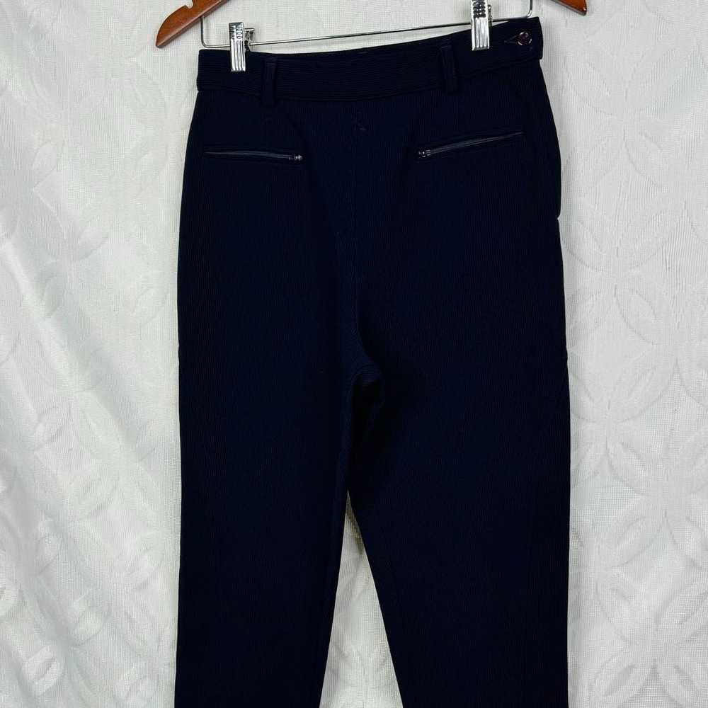 Guess Vintage Guess Navy Ribbed High Waisted Zipp… - image 3