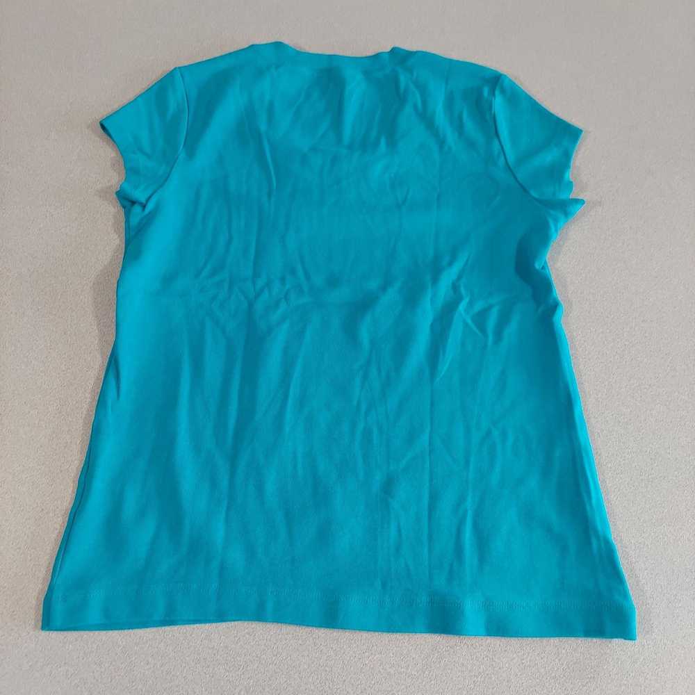 Chicos Chico's Shirt Women's Size 1 (Medium) Teal… - image 2