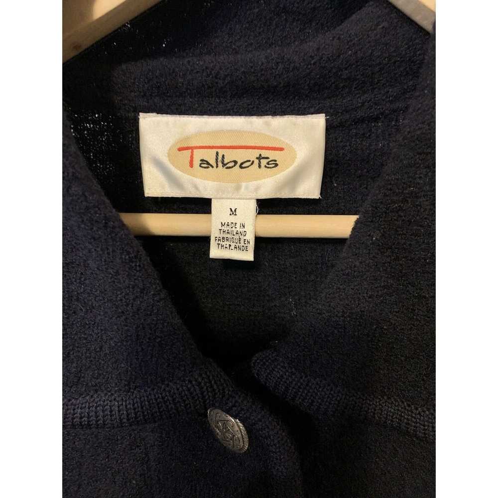 Talbots Talbots Womens Sz M Navy Blazer Jacket - image 2