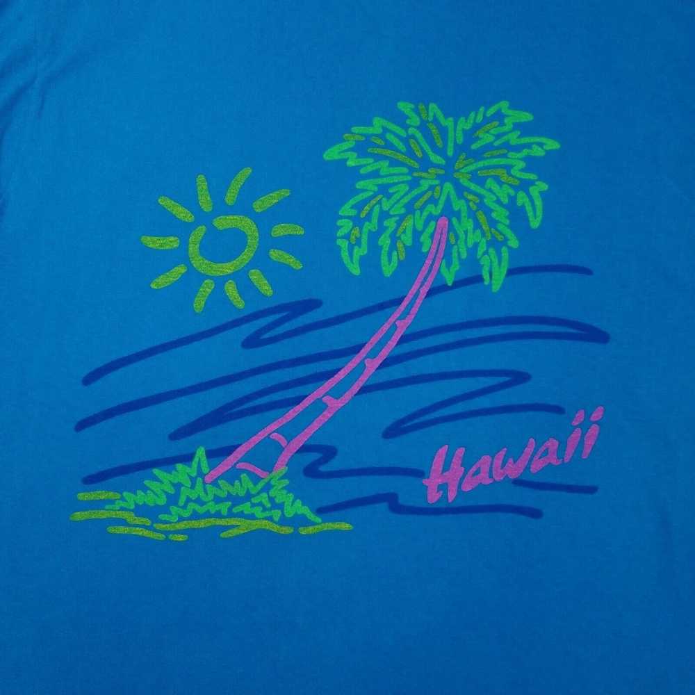 Hanes Hanes Single Stitch Hawaii T Shirt Adult L … - image 4