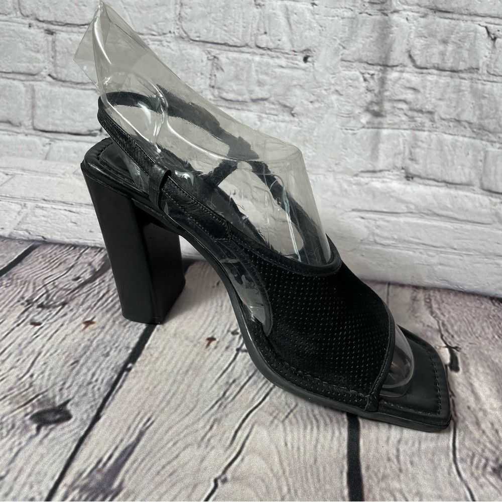 Other Via Spiga Black Suede High Heel Sandals Mad… - image 1