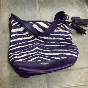 バッグ Coach Zebra Animal Unborn Carf Hand Bag cn691_svmr_a0