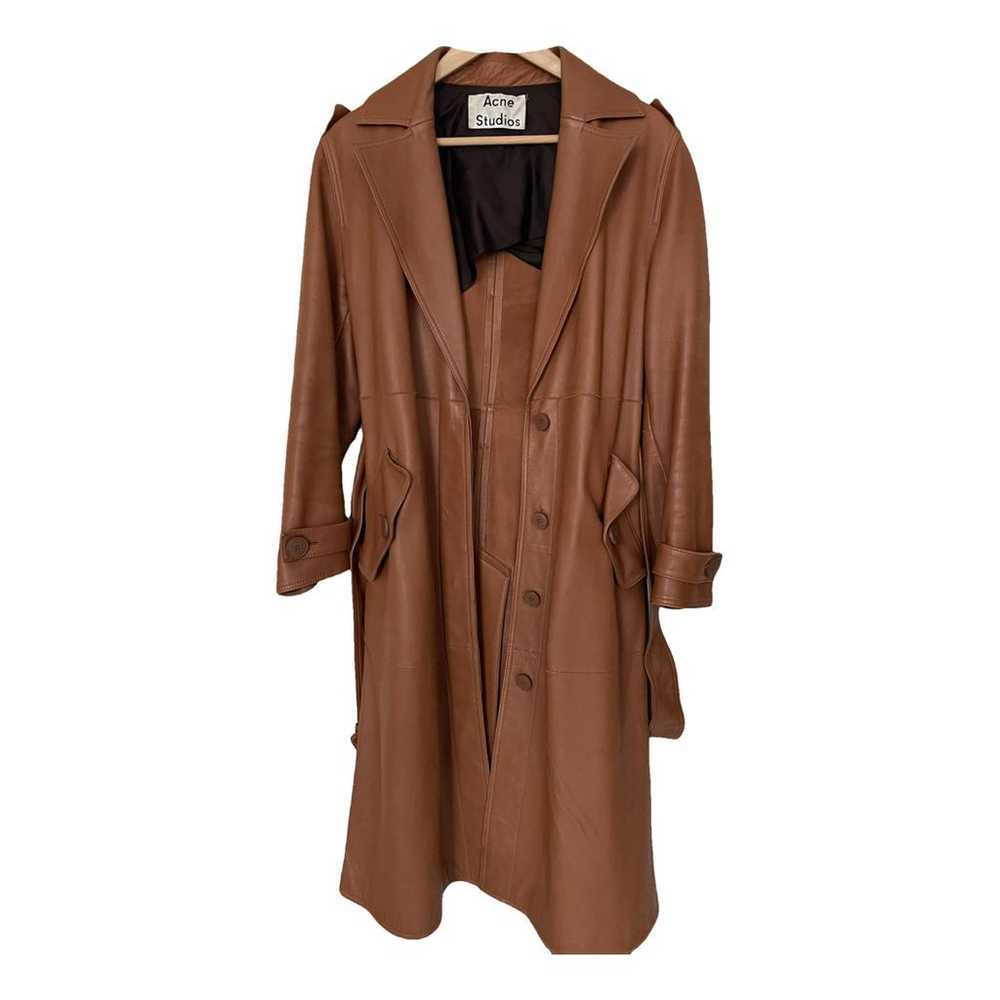 Acne Studios Leather trench coat - image 1