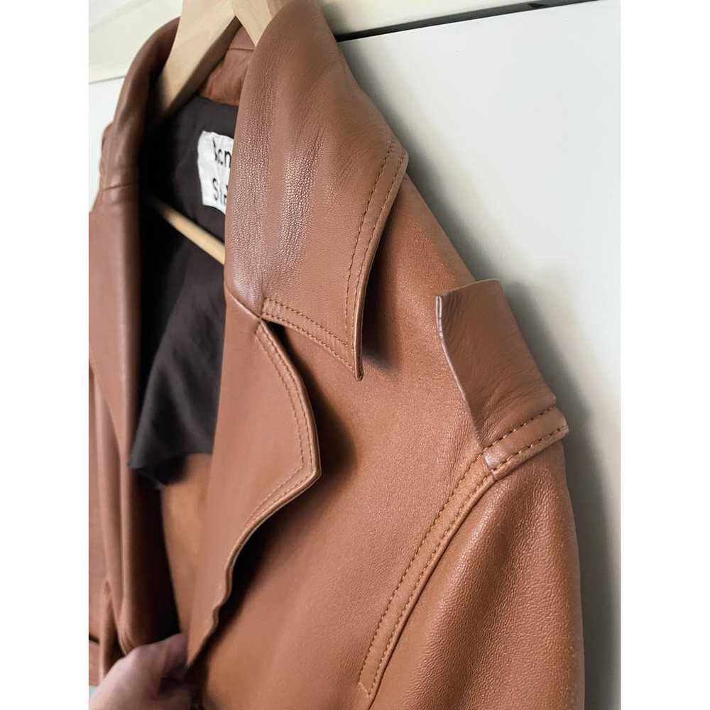 Acne Studios Leather trench coat - image 6