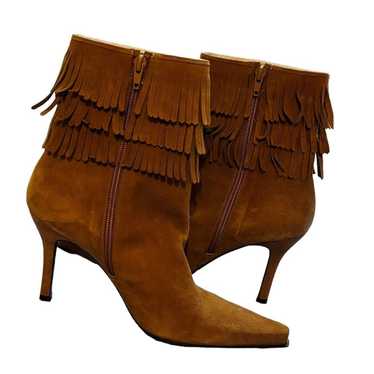 Stuart Weitzman Stuart Weitzman Suede Fringe Boot… - image 1