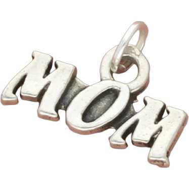 Sterling Silver Vintage Mom Charm