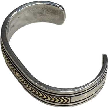 Sterling and 14K Gold Bracelet