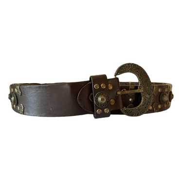 小物 HTC BELT 10thANNIVERSARY VINTAGE brown34 Hollywood Trading Company HTC Brown Leather Belt Men's 38 w