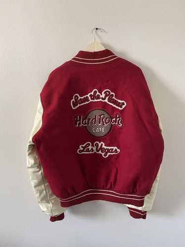 Hard Rock Cafe × Varsity Jacket × Vintage 80s Hard