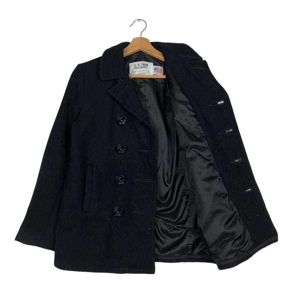 Schott × Vintage 🔥DOUBLE BREAST WOOL PEA JACKET … - image 11