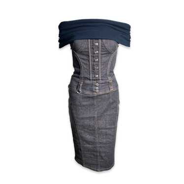 Dolce & Gabbana Dolce and Gabbana Corset Denim Mid