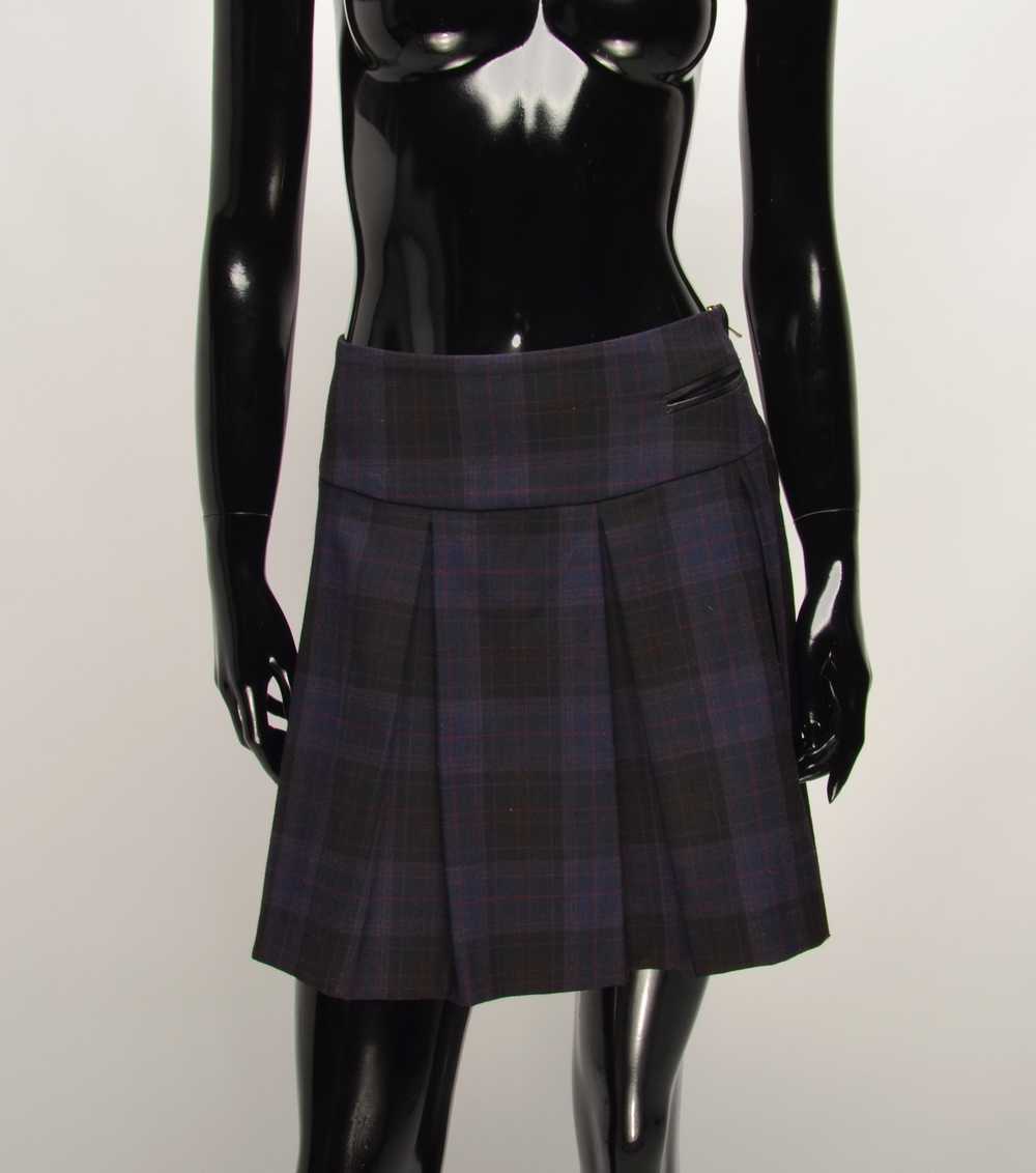 Sandro Sandro Paris Plaid Purple Mini Skirt - image 1