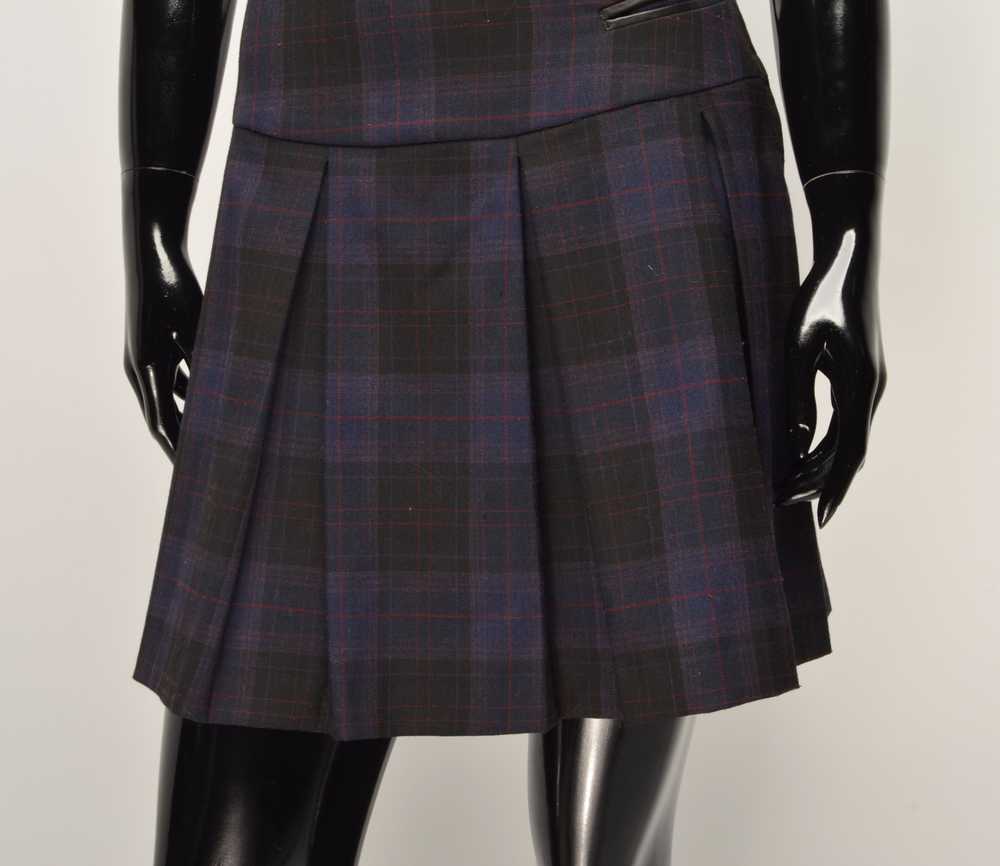 Sandro Sandro Paris Plaid Purple Mini Skirt - image 3