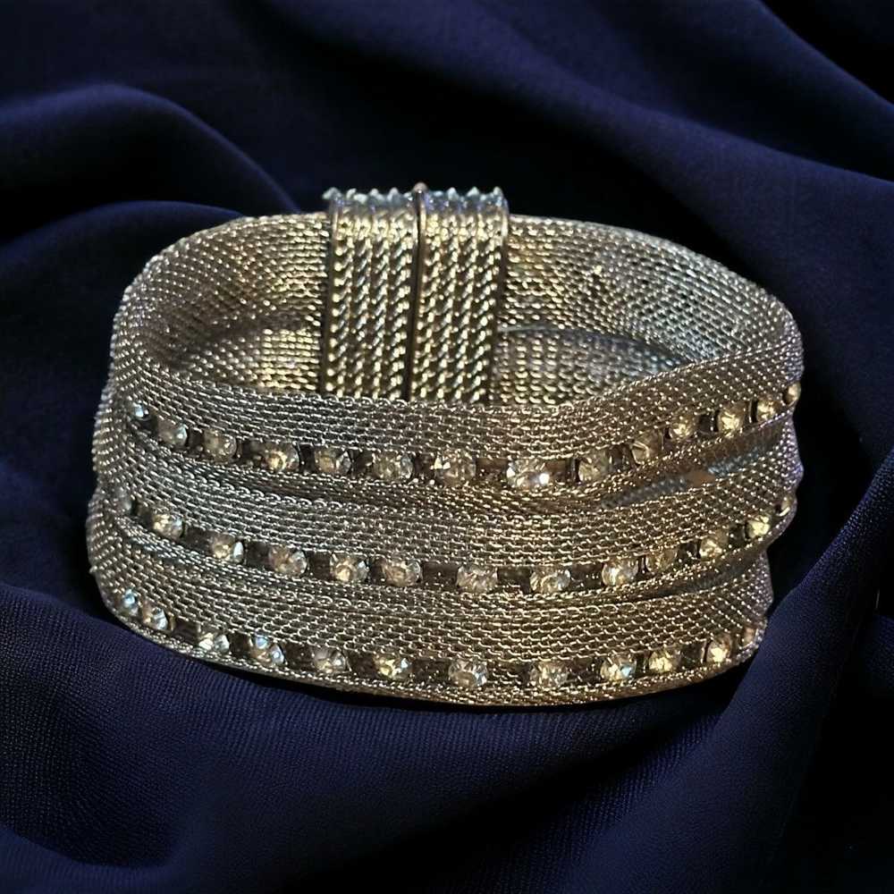 Other Triple strand rhinestone mesh bracelet - image 1