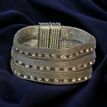 Other Triple strand rhinestone mesh bracelet - image 1