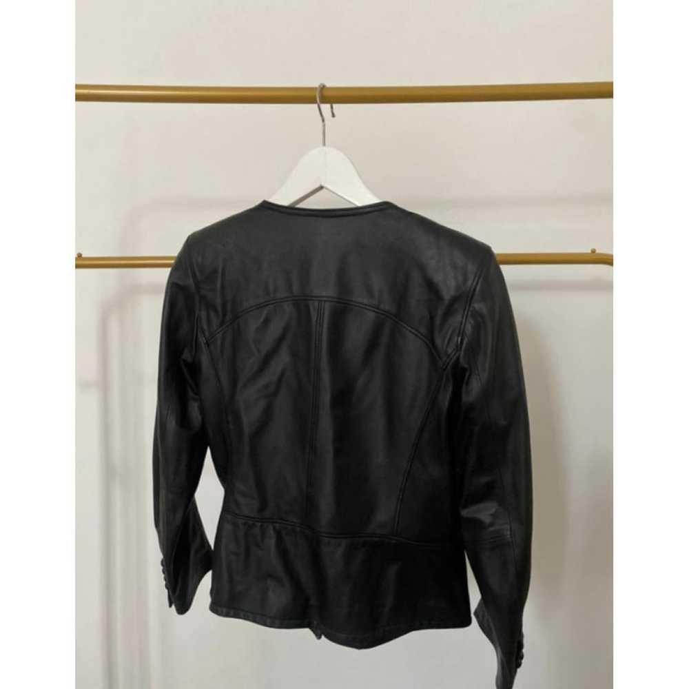 Non Signé / Unsigned Leather jacket - image 3