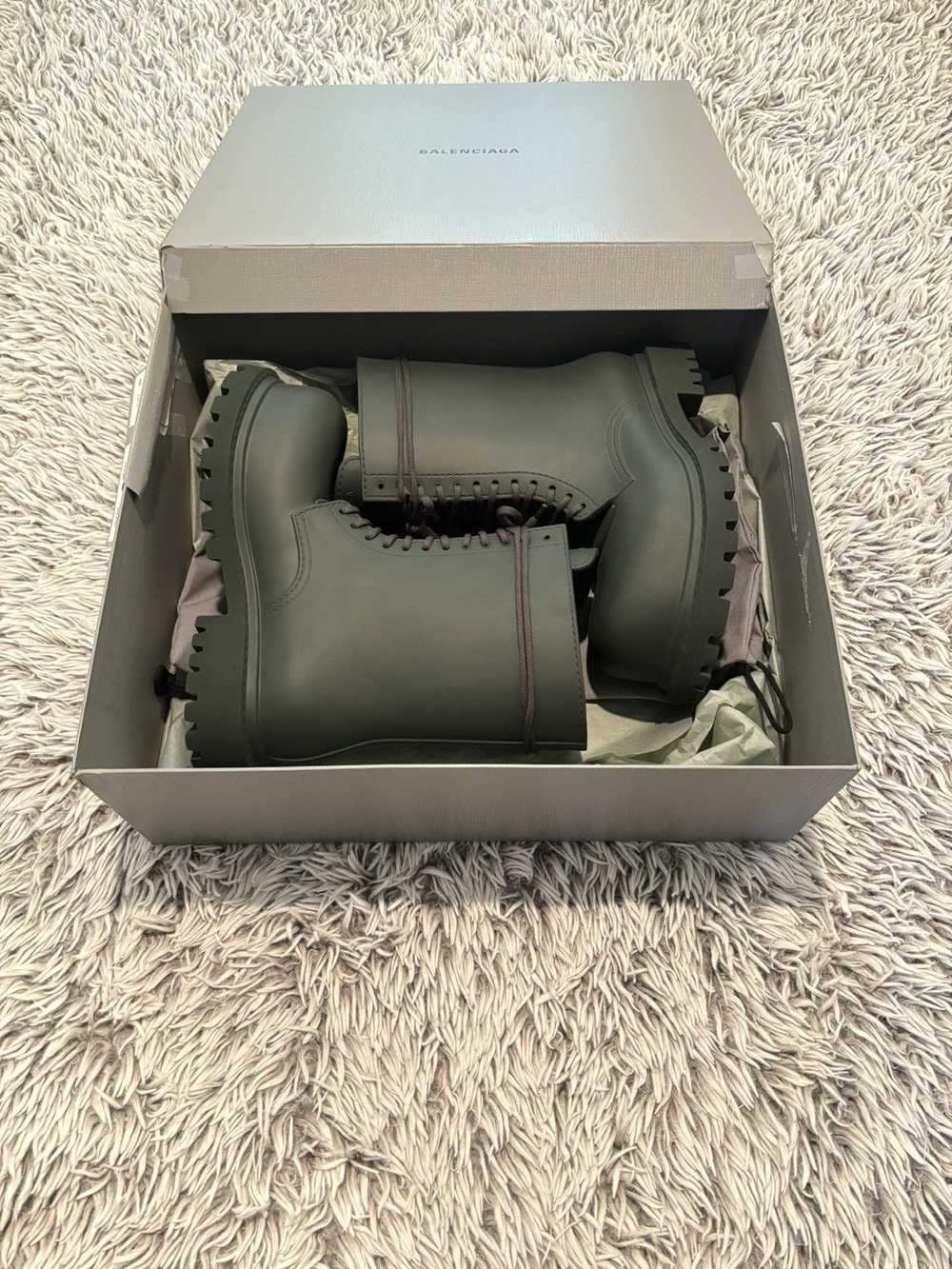 Balenciaga Balenciaga Dark Khaki Steriod Boots - image 1