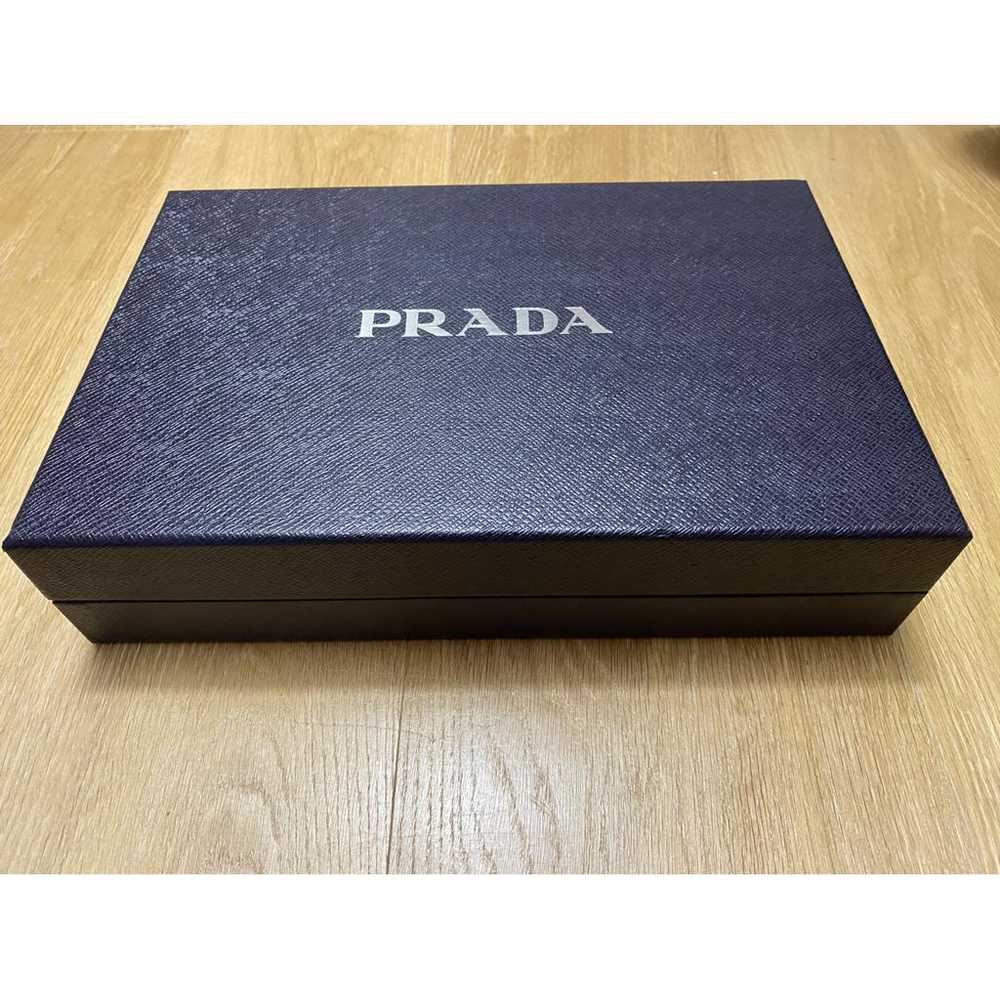 Prada Triangle leather clutch bag - image 4