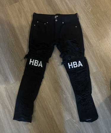 Hood By Air HOOD BY AIR Ripped Black Jeans - image 1