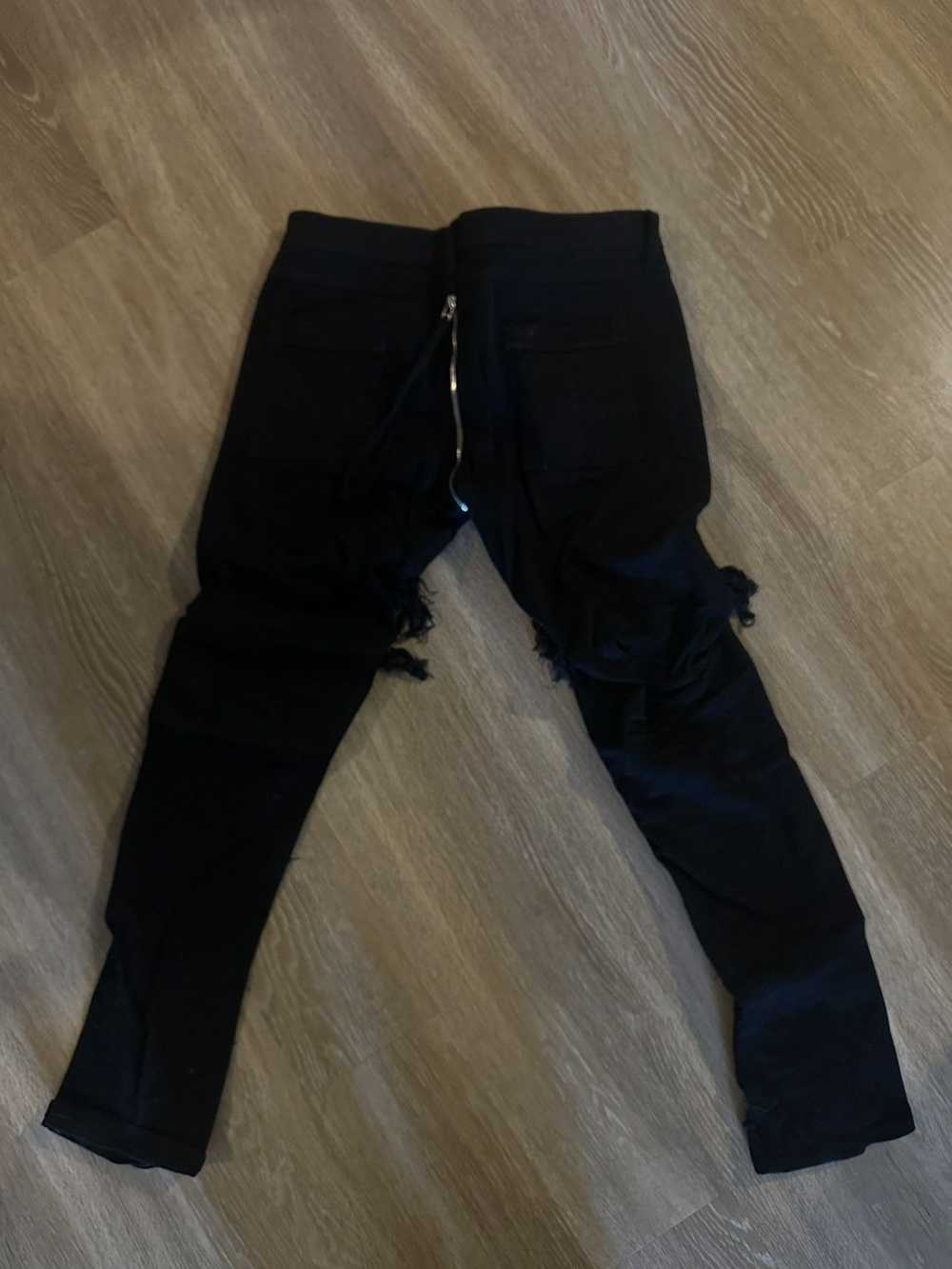 Hood By Air HOOD BY AIR Ripped Black Jeans - image 4