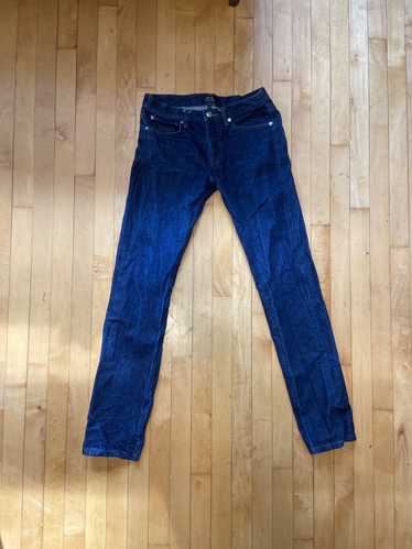 A.P.C Red Line Raw Denim Selvedge Petit Standard Jean offers Droit Etroit 32 Dark Blue