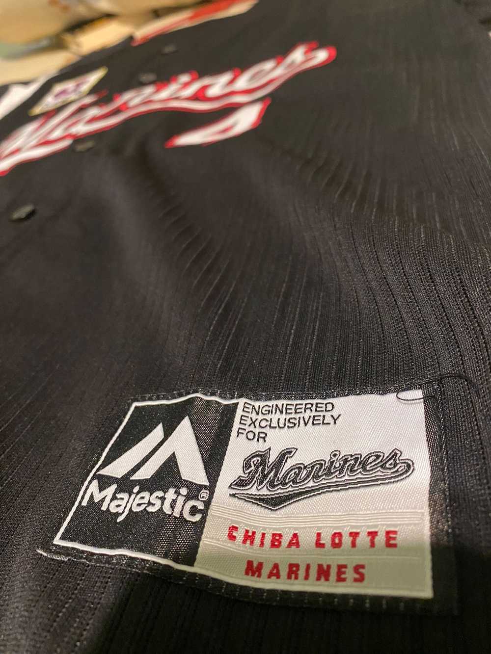 Majestic Jersey Baseball Original Chiba Lotte Mar… - image 6