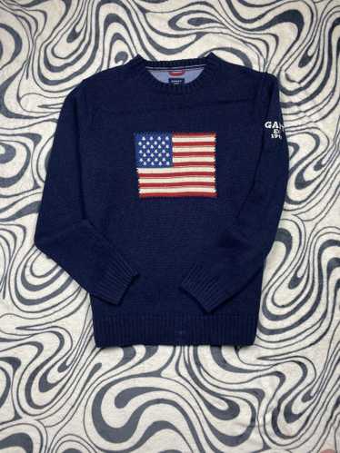 Gant × Streetwear × Vintage Gant USA Flag Mens Kni