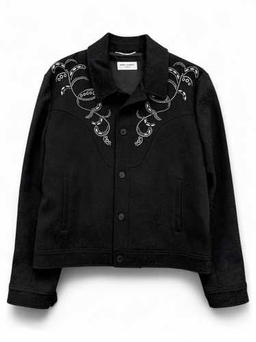 Saint Laurent Paris Western Shadow Cashmere Wester