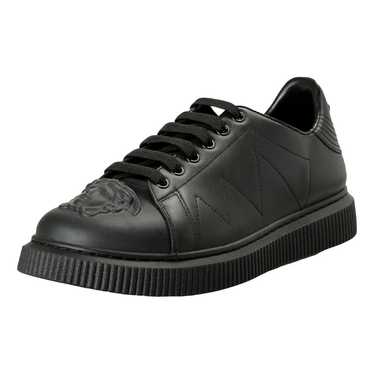 Versace Leather low trainers