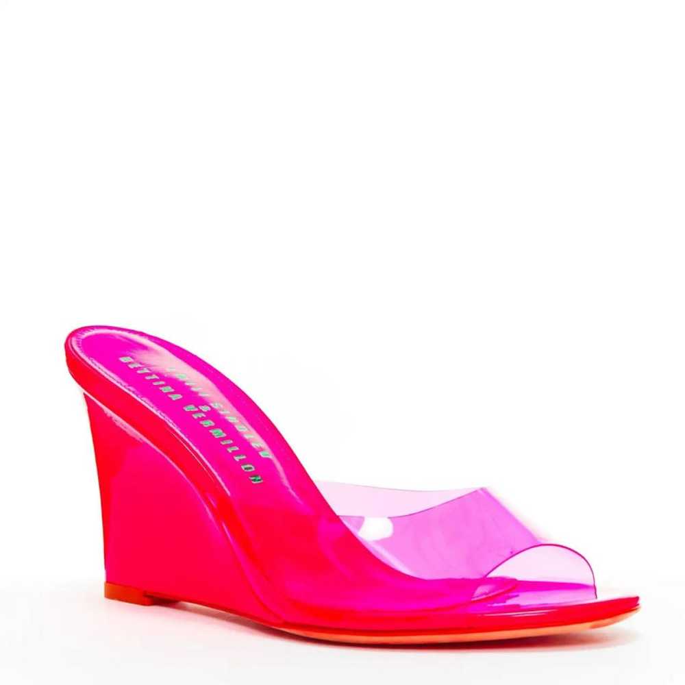 Bettina Vermillon Patent leather mules - image 2