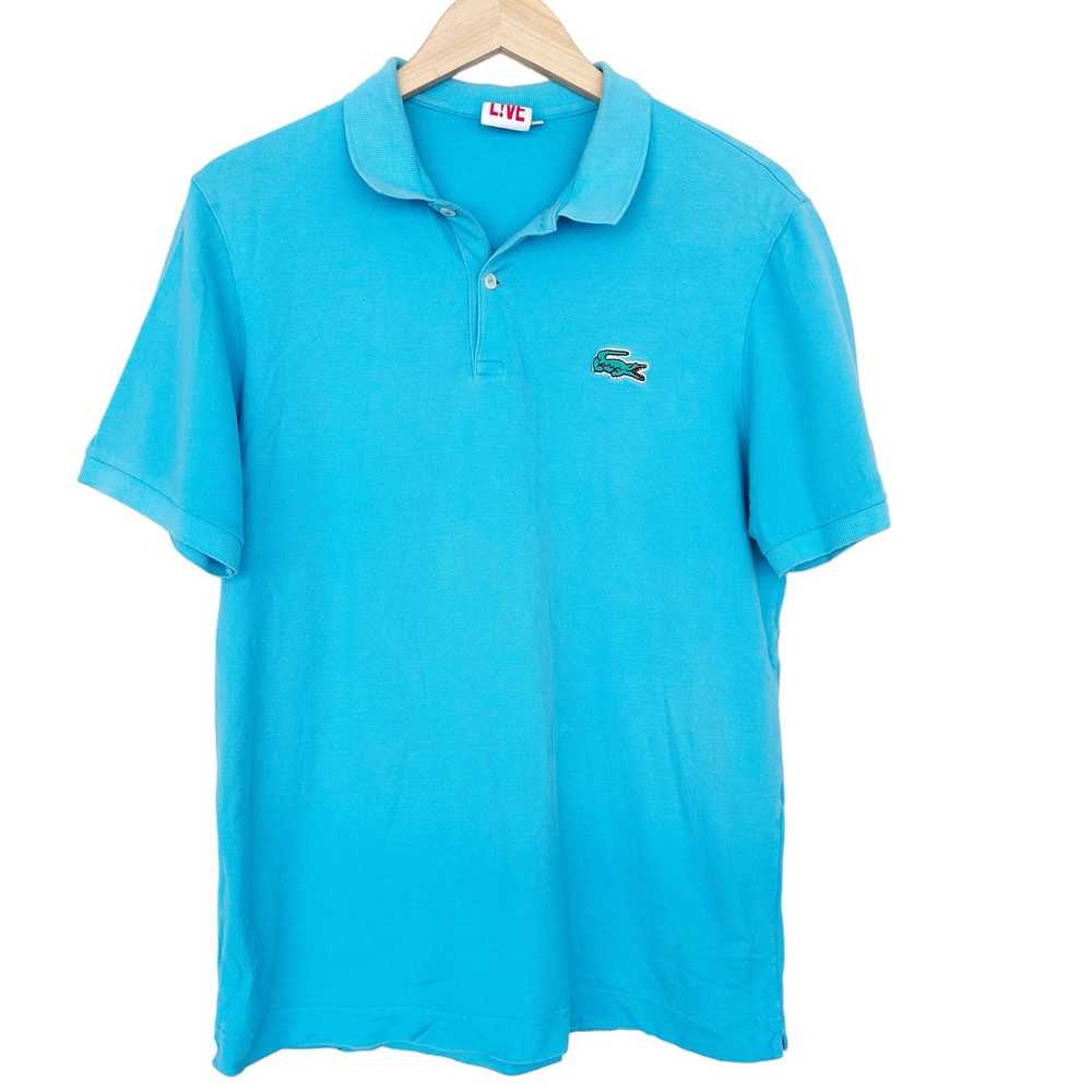 Lacoste Lacoste Live Blue Short Sleeve Polo Sz L - image 1