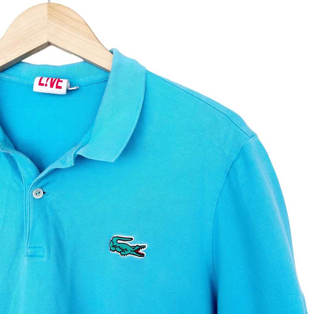 Lacoste Lacoste Live Blue Short Sleeve Polo Sz L - image 2