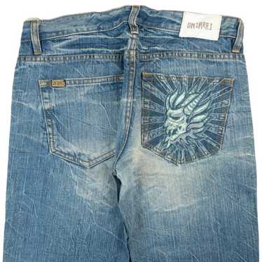 Other Vintage Oniarai Sequin Devil Japanese Denim… - image 1