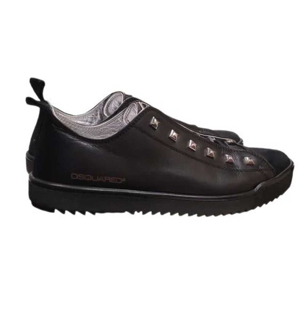 Dsquared2 Black Leather LowTop Sneakers - image 2