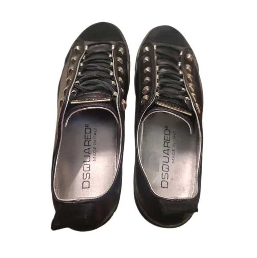 Dsquared2 Black Leather LowTop Sneakers - image 5