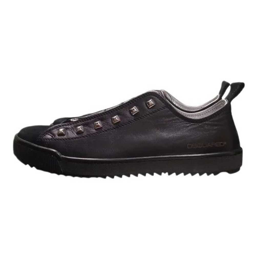 Dsquared2 Black Leather LowTop Sneakers - image 6