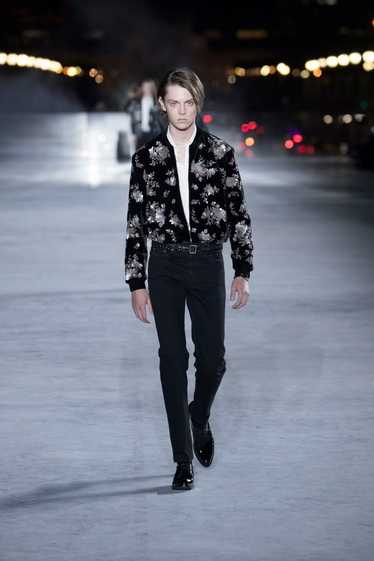 Saint Laurent Paris 2019 GRAIL Velvet Sequin Appli