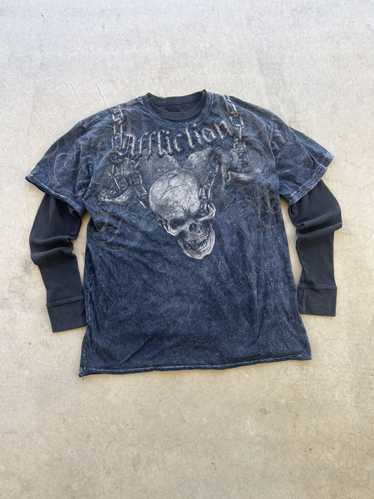 Affliction × Streetwear × Vintage Layered Afflicti