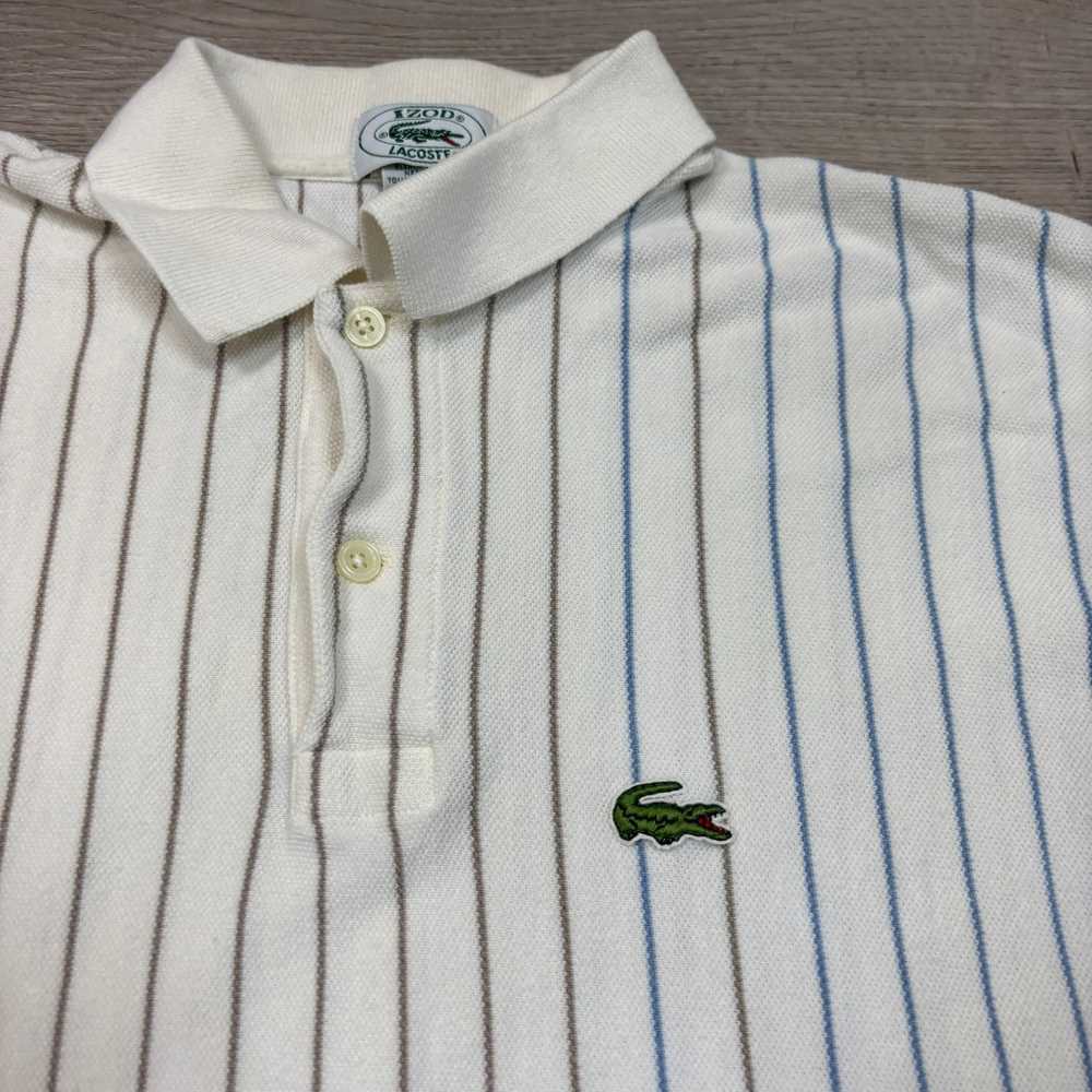 Lacoste Vintage 90s Izod Lacoste Two Tone Stripe … - image 3