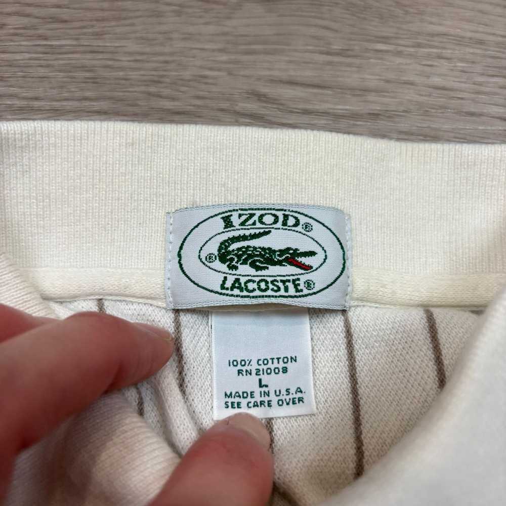 Lacoste Vintage 90s Izod Lacoste Two Tone Stripe … - image 5