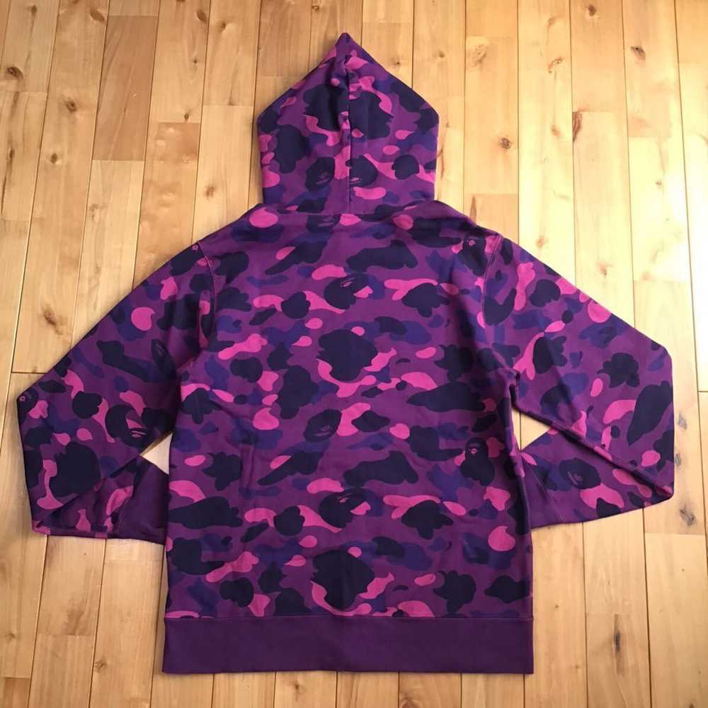 Bape 🔥2XL🔥 BAPE LOGO Purple camo full zip hoodi… - image 3