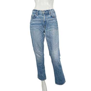 Grlfrnd GRLFRND the Jane Straight Leg Jeans in Blu