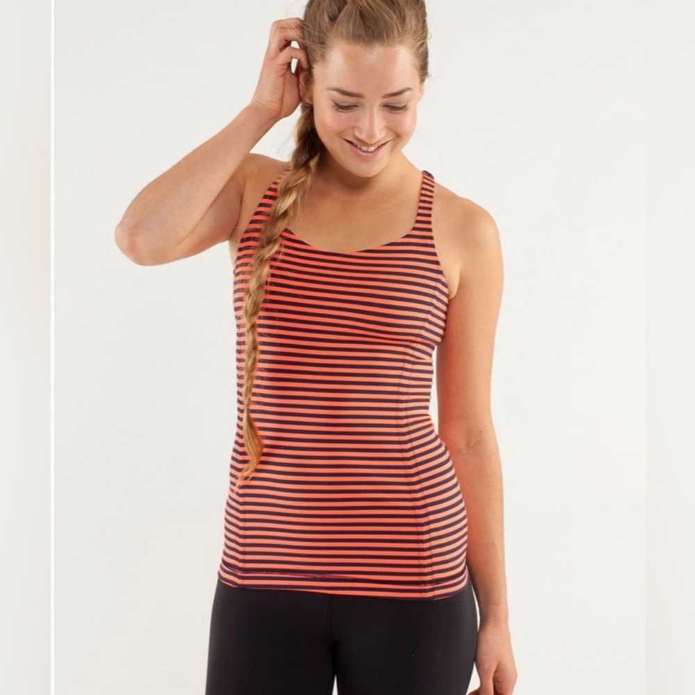 Lululemon Lululemon Free To Be Tank Classic Stripe - image 1