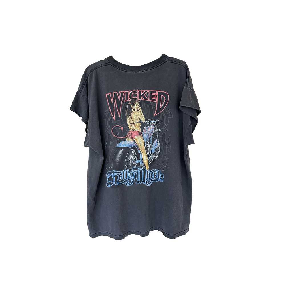 Vintage VINTAGE WICKED HELL ON WHEELS WOMAN MOTOR… - image 1