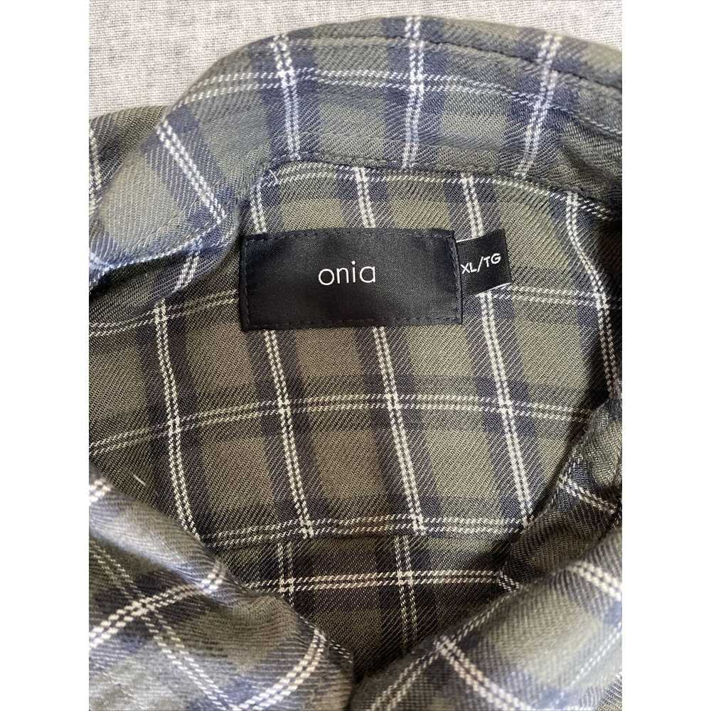 Onia Onia Short Mens Extra Large Grey Plaid Butto… - image 3