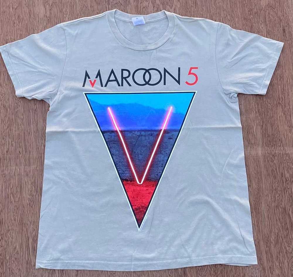 Band Tees × Vintage Vintage tee maroon 5 ( A 16 ) - image 1